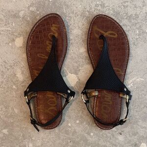 Sam Edelman Black and Brown Sandals